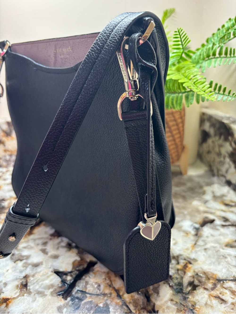 kate spade Black Pebbled Leather Crossbody Bag - Picture 14 of 17